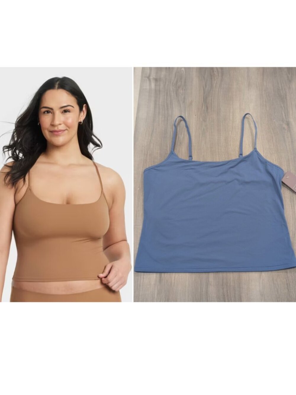 Auden | Luxury Collection Luxe Stretch Bodysuit Tank In Dark Blue